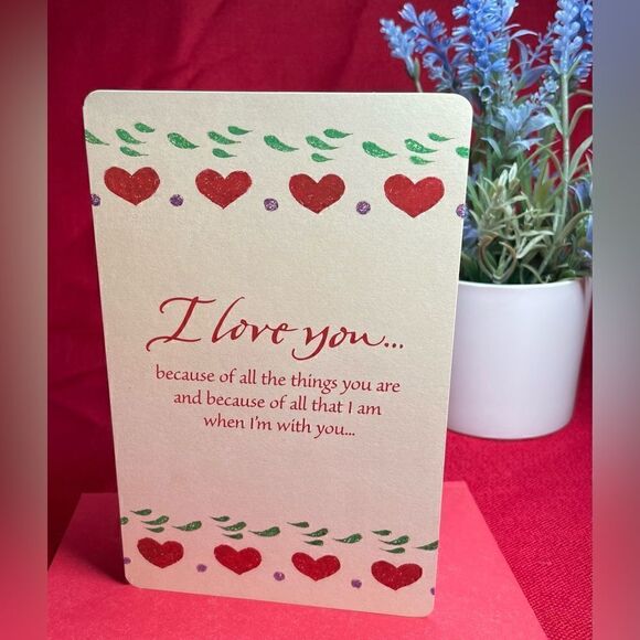❤️🥰❤️ NEW Valentine’s Day Cards Love, You & Me, One I Love NWT Envelope Included - Picture 3 of 13